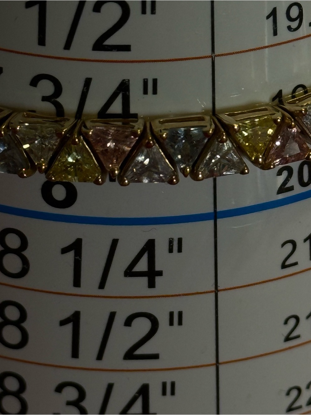 Tri-color CZ Non tarnish Bracelet lightweight and elegant piece!!!!🔥